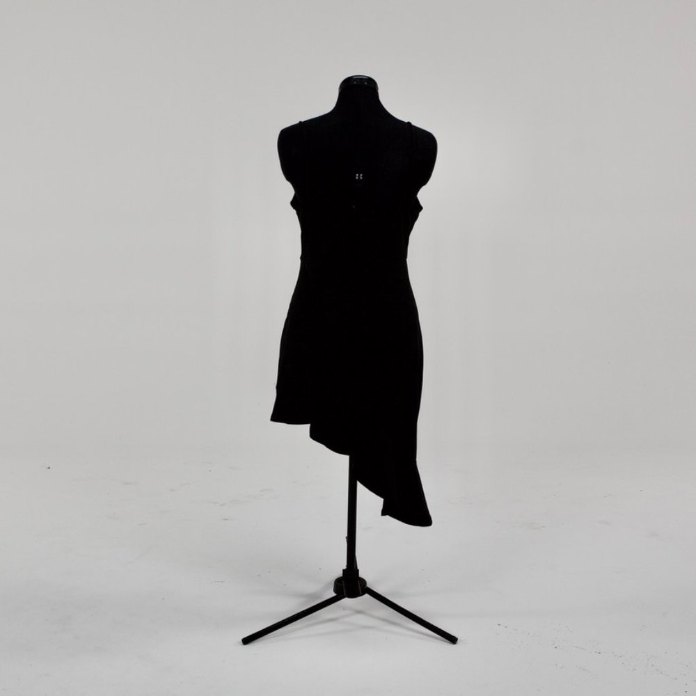 Black Spaghetti Strap Ruffle Dress - Picture 5 of 5